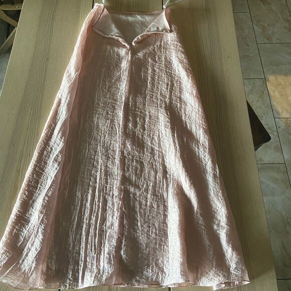 Jessica McClintock for Gunne Sax Millennium 2000 Pink A line Maxi skirt Size 5 - Picture 3 of 6
